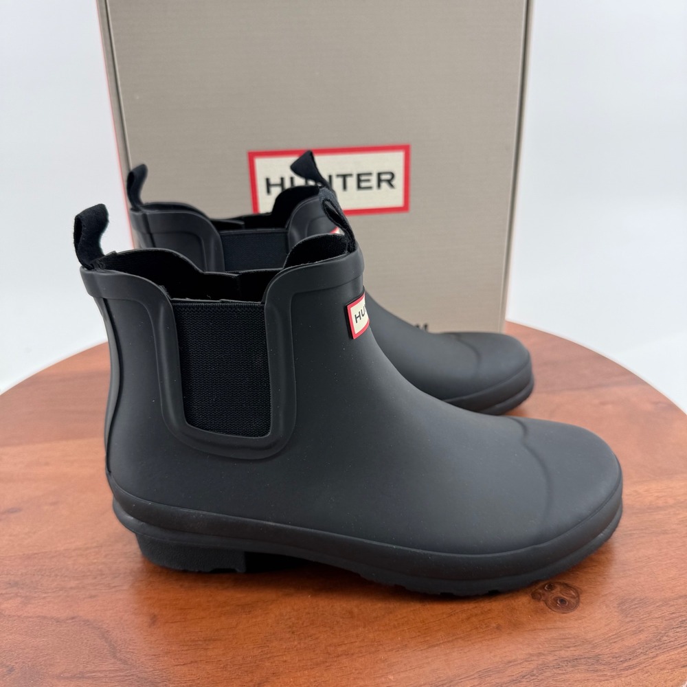 Hunter Original Chelsea Black Rubber Rain Boots Big Kid 3M HJS6000RMA